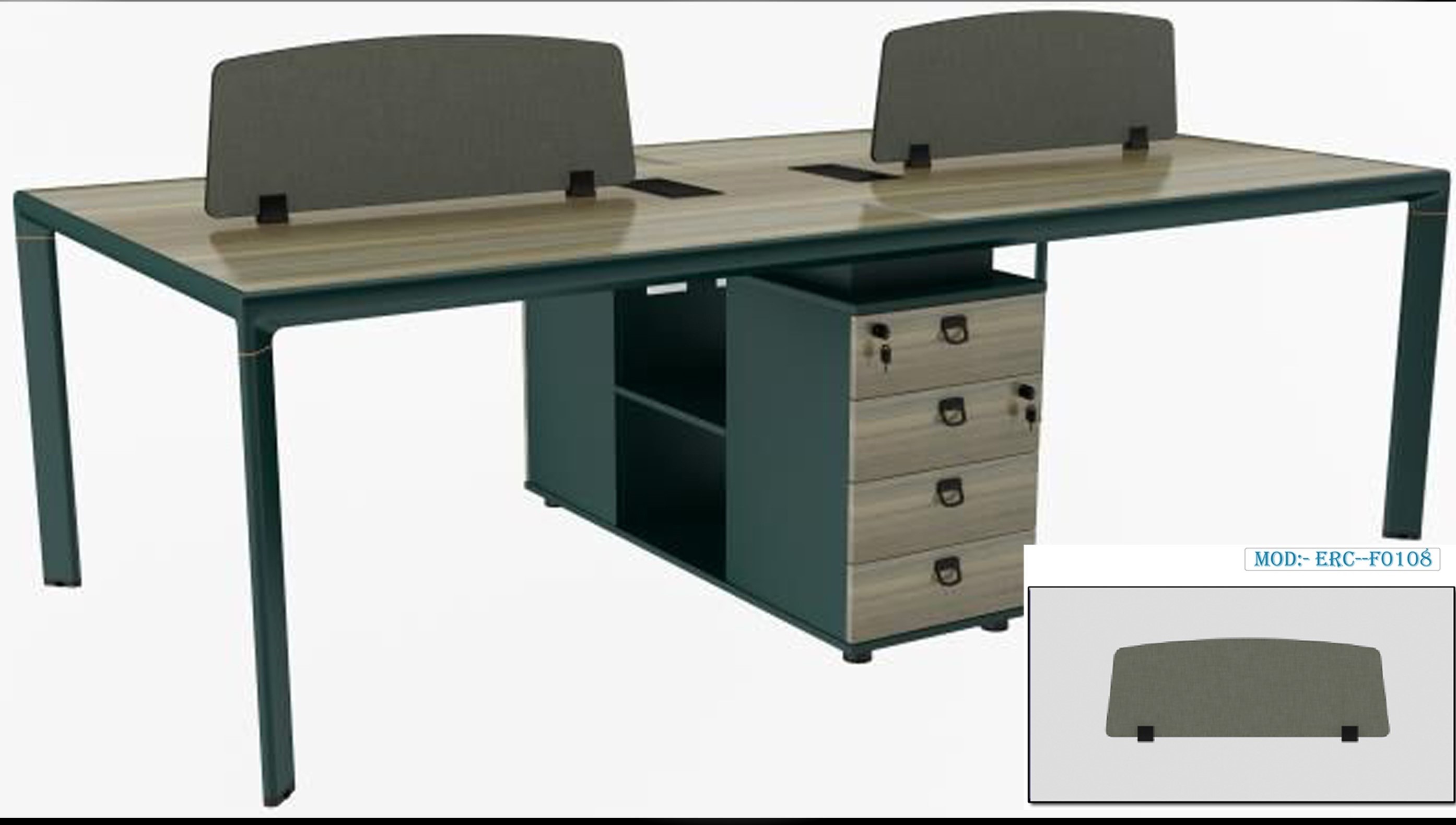 workstation 4 persons mod: D0424